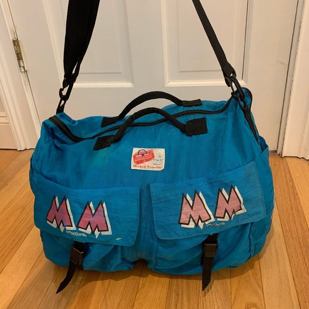 Vintage Disney Micky Mouse Duffle Bag Travel Bag
